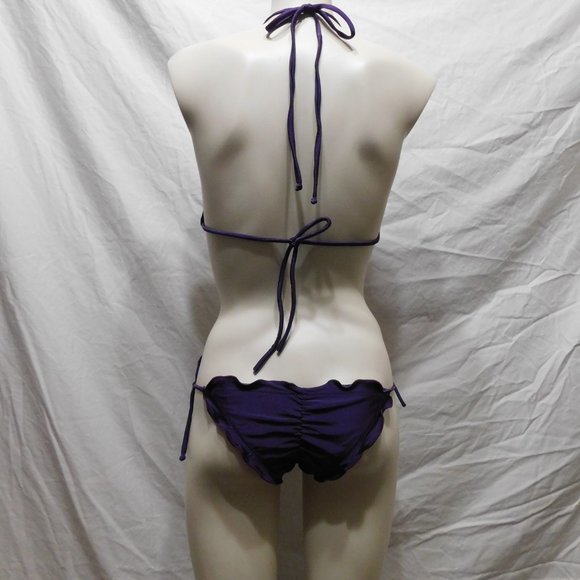 Purple Ruffle Bikini - Picture 3 of 5